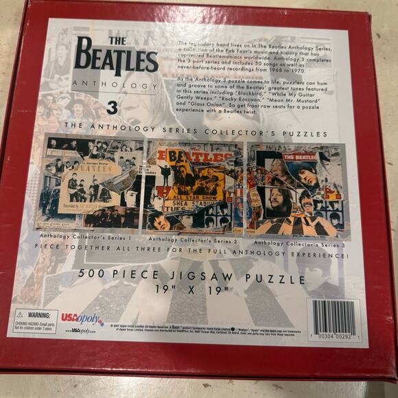 Lot of 2 Beatles Jigsaw Puzzles Revolver Anthology 3 500 Pieces Each - Picture 4 of 11